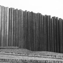 Low angle view of wooden structure