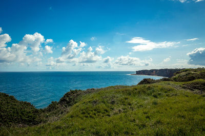 Scenic view of sea against sky