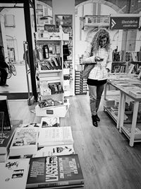 View of books on book