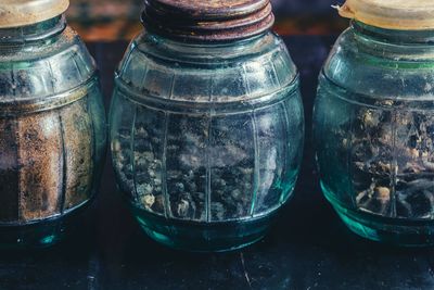 Close-up of jar in jar