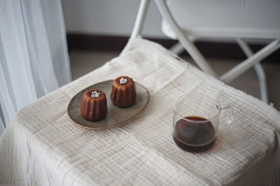 Close-up of food on table