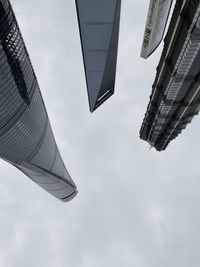 Low angle view of buildings against sky