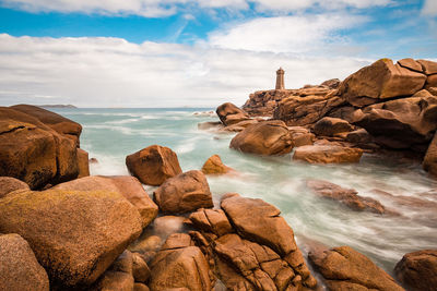 Scenic view of sea against sky