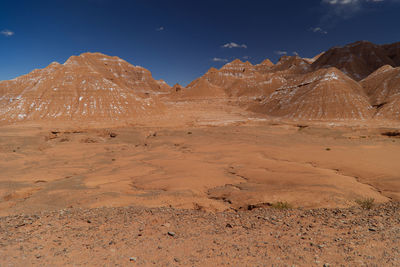 Scenic view of desert against sky