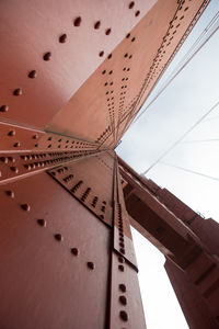 Low angle view of golden gate bridge 
