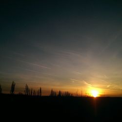 Scenic view of landscape at sunset