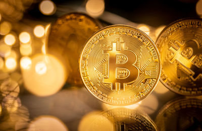 Close-up of illuminated lighting equipment