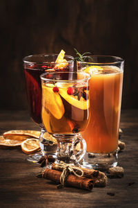 Close-up of drink on table