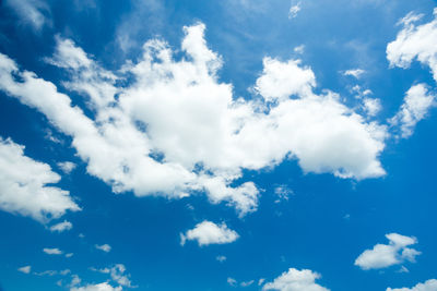 Low angle view of clouds in sky