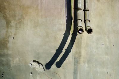 Close-up of graffiti on wall