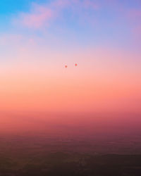 Scenic view of sky at sunset