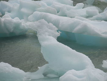 Scenic view of frozen lake