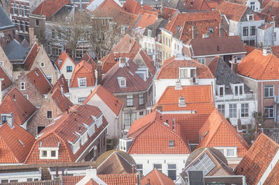 High angle view of cityscape