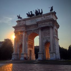 Low angle view of monument