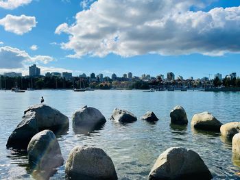 Panoramic view of sea against sky