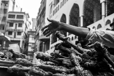 400 years old traditional street food market 