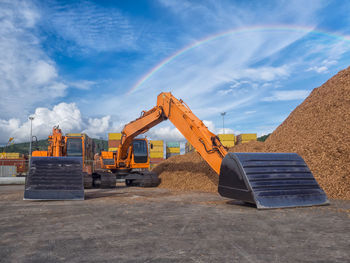 View of construction site against sky