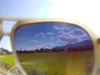 Scenic view of landscape against sky