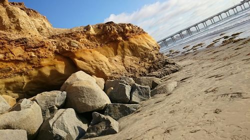 Scenic view of rock formations