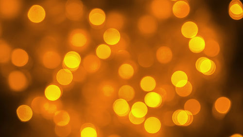 Defocused image of illuminated lights