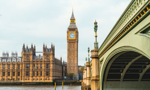 Low angle view of big ben of london