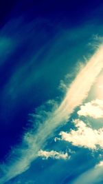 Low angle view of clouds in sky