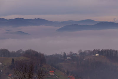 Panoramic view of city against sky