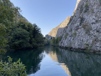 Scenic view of river against sky