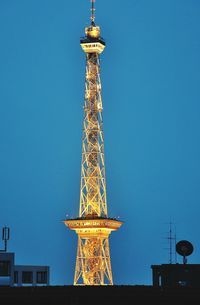 Low angle view of eiffel tower