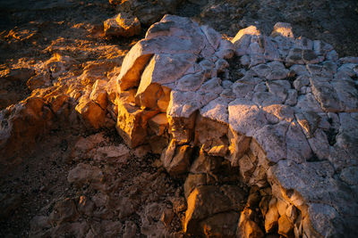 Rocks in sea