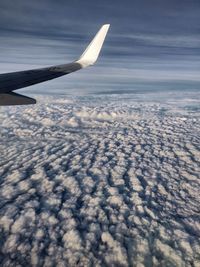 Aerial view of cloudscape