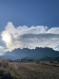 Scenic view of landscape against sky