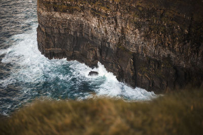 Scenic view of waterfall