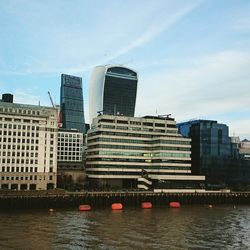 View of modern buildings against sky