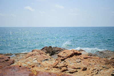 Scenic view of sea against sky