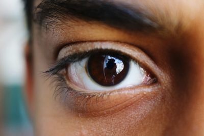 Close-up portrait of eye