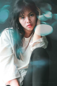 Portrait of a beautiful young woman