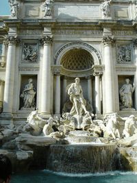 Low angle view of fountain