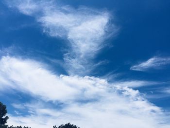 Low angle view of cloudy sky