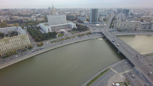 Aerial view of city