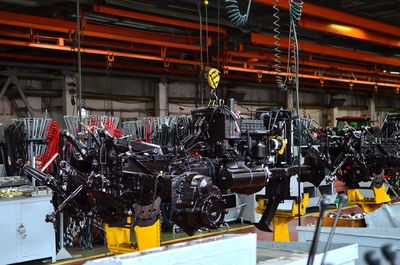 Row of machine in industry