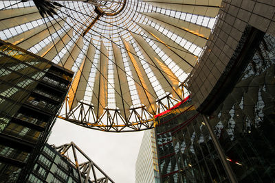 Low angle view of modern office building