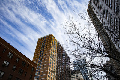 Low angle view of buildings against sky