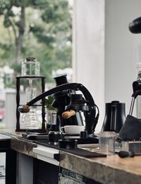 Close-up of machinery in factory