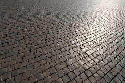 Full frame shot of cobblestone street