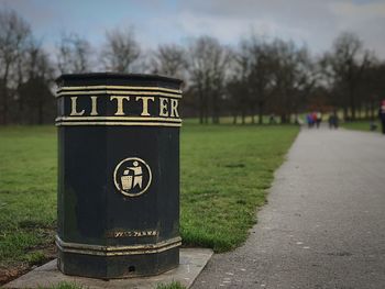 Close-up of litter against the sky