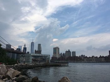 View of city at waterfront