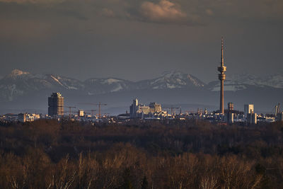 Panoramic view of buildings against sky