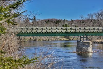 View of bridge over river