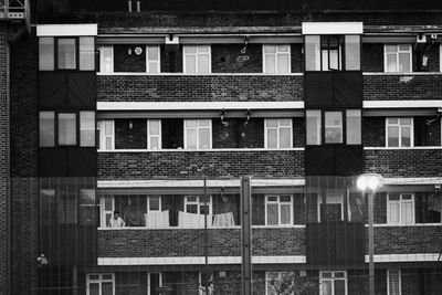 Low angle view of residential building